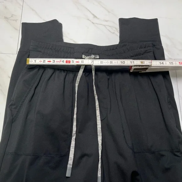 Varley Black Track Joggers with Drawstring - Picture 7 of 10